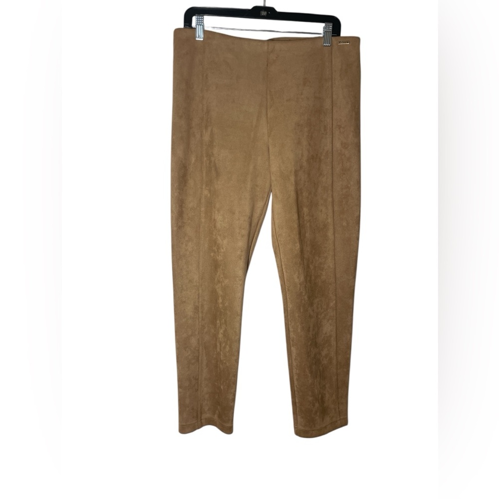 Ivanka Trump Tan Suede Pants Like New Size Large